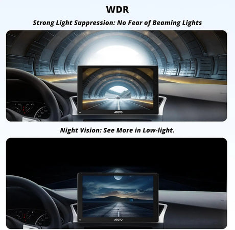 ATOTO AC-FCR02W 1080P Front Dash Camera for P9 Series, 150° Wide Angle DVR, Strong Light Suppression, Supports up to 128GB