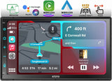 ATOTO F7G2B7WE 7" Double Din Head Unit with Wireless CarPlay & Android Auto, HD Touchscreen, Bluetooth, GPS Navigation, FM/AM, MirrorLink, HD Live Rearview, Voice Control