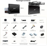 ATOTO X10G110ESM-R3S インチ 1DIN/2DINカーナビオーディオ｜10.1インチ大型エンタメモニター搭載、8GB+128GB、4G LTE、2カメラ同期録画、AIビジョン、リモートライブビュー＆遠隔起動、7.1.2サラウンド音場、HDMI入力・4V RCA出力、ワイヤレスCarPlay・Android Auto、ゴールデンアワーアラート、GPSトラッキング