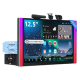 ATOTO X10G125E 12.5インチ QLED ディスプレイオーディオ 2カメラ同時録画 Androidナビ シングルDIN＆ダブルDIN対応, 8G+128G, フローティングスクリーン, 7.1.2chサラウンド, 4G LTE, ワイヤレスCarPlay & Android Auto, デュアルバンドWiFi, 36B-EQ