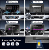 ATOTO Portable Car Stereo 9" Android 10 Octa-Core, Dual Camera, HD QLED Display, Wireless CarPlay/Android Auto, GPS Navigation, 4G/Wi-Fi/Bluetooth, DriveChat AI, TPMS/OBD II Support, 4GB+32GB