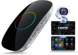 ATOTO CarWave CB6 Magic AI Box - Wireless CarPlay & Android Auto, Android 13 OS, 8-Core, 8G+128G, Car Streaming Video Box for Netflix, Spotify, 4G LTE, WiFi, Dual Bluetooth, OBD II, microSD, OTA, Gray
