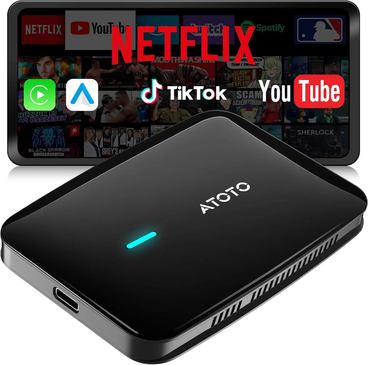 CB4A Adaptador inalámbrico CarPlay, 2 GB + 16 GB Magic Box