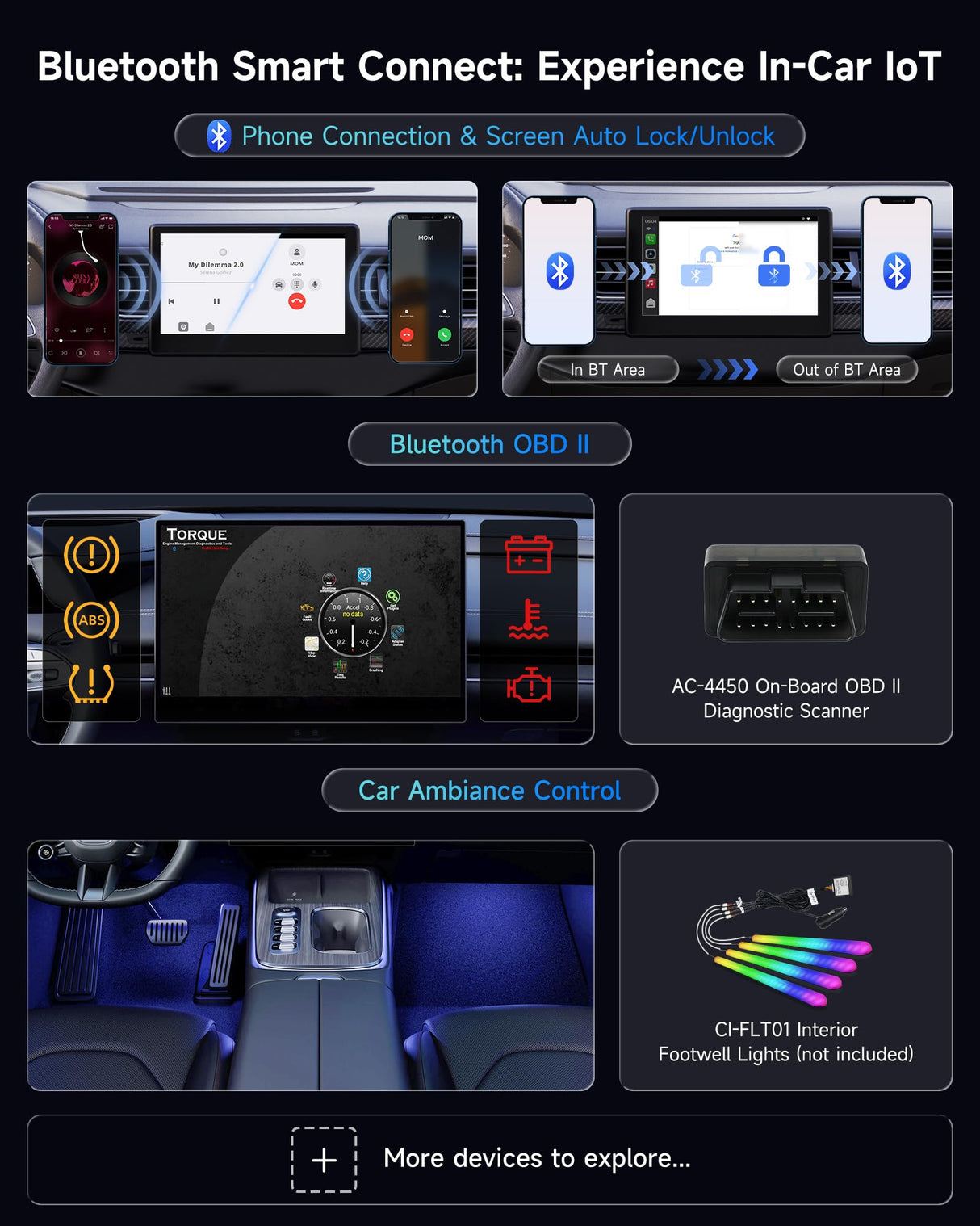 ATOTO CB4CT Android Box【AI Box ワイヤレスアダプター】CarPlay・Android Auto対応 2GB+16GB 動画配信対応（YouTube/Hulu/Spotify） 車載マルチメディアボックス デュアルWi-Fi・デュアルBluetooth AIアシスタント HDMI出力 USB対応 プラグ＆プレイ OTAアップデート OBD II搭載 モデル