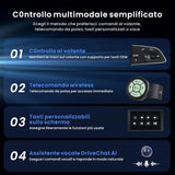 ATOTO X10G225E 12.5" QLED Autoradio Bluetooth 2 Din Android, 8+128 GB, CarPlay senza fili & Android Auto, 4G LTE, Assistente vocale AI, GPS, Doppio microfono, LRV, 36B-EQ, Ingresso HDMI