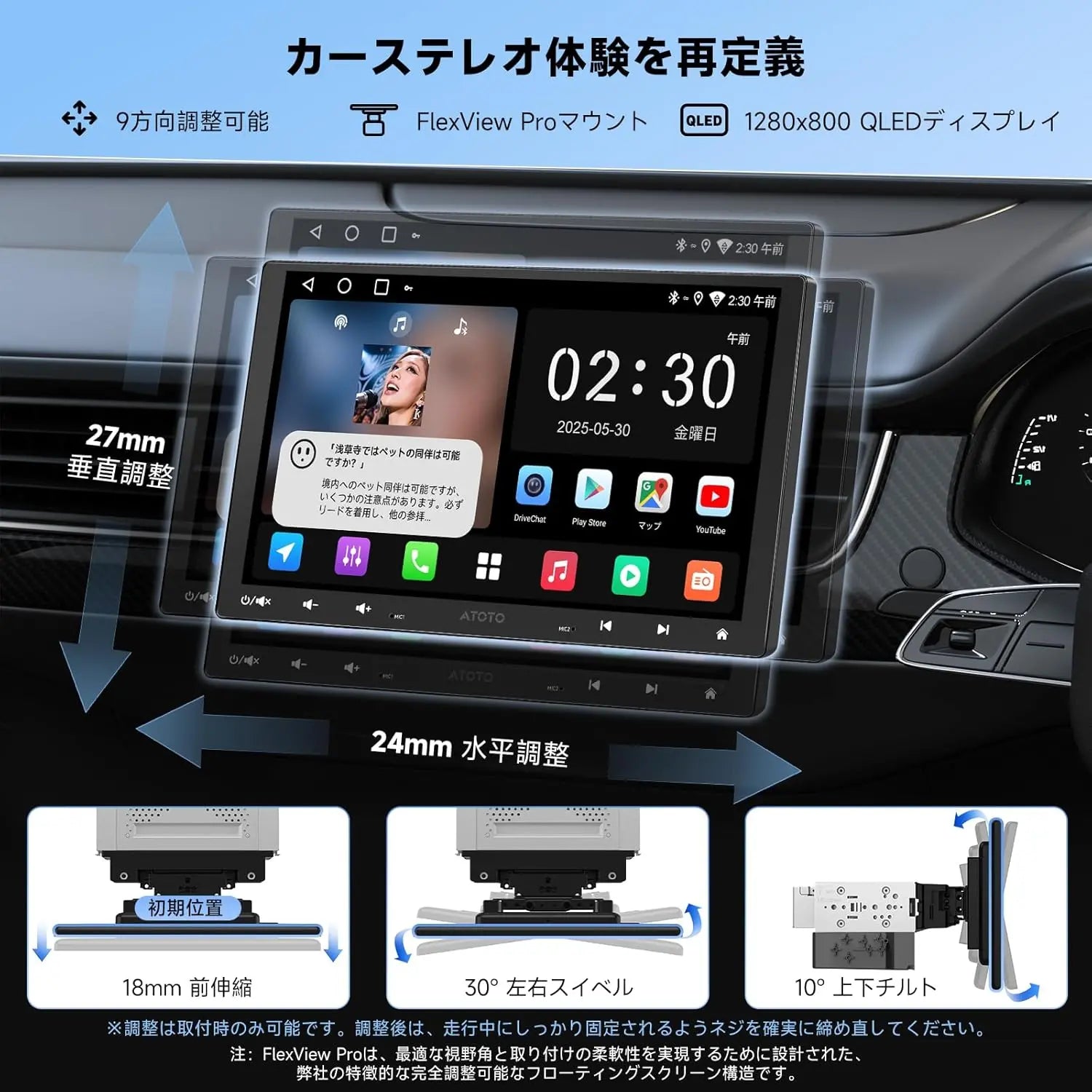 AT201 本田フィット カーナビ アンドロイドカーナビ10インチ 2+32GB