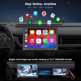 ATOTO S8G1104MS 10.1" Floating Screen Android Head Unit, Single-DIN & Double-DIN Car Stereo, 4G+32G, 4G LTE, Wireless CarPlay & Android Auto, ChatGPT AI, Dual Bluetooth, SCVC/LRV, 36-Band EQ & DSP