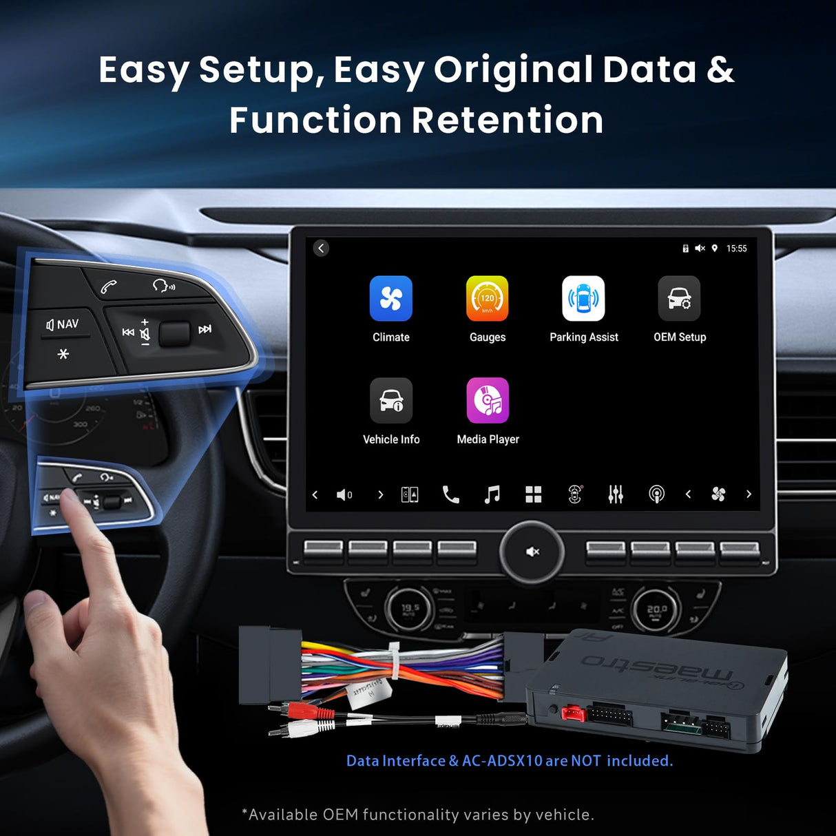 ATOTO X10G129PE 12.95" QLED Android Car Radio (Single/Double Din), 8G+128G, Flexview Display with Knob & Buttons, 7.1.2 CH Surround Audio, Wireless CarPlay & Android Auto, 4G LTE, 36-Band EQ, HDMI Input