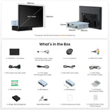ATOTO V10G141OC 14.1" QLED Android Double DIN Car Stereo, 6GB+128GB, 4G LTE, In-Car Karaoke, Pro DSP with 4V Pre-Outs, 4-Channel Dash Cam Recording, aptX HD Bluetooth 5.4, HDMI Out, Wireless Apple CarPlay & Android Auto