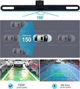 ATOTO AC-HD02LR 720P Rearview Camera - Live View, Night Vision, Waterproof, for X10/S8/F7/A6/A5 (Not for P5/P8/P9)