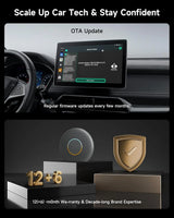 ATOTO CB6A Wireless CarPlay Adapter (2025 Upgrade) CarPlay AI Box with Plug & Play, DriveChat, GPS, Android 13, 4G LTE, Dual Bluetooth, YouTube Support, 4G+64G