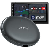 ATOTO AD5 Wireless CarPlay Adapter – Smart AI Magic Video Box with Built-in Android Multimedia System, Enjoy Video & Music Apps, Navigation & Voice Control, Plug & Play for Factory Wired CarPlay Cars