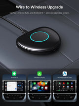 ATOTO CB6C CarPlay AI Box Adapter, Android Multimedia Magic Box with Built-in 4G LTE SIM Slot, Wireless CarPlay & Android Auto, Watch YouTube/Netflix/Disney+, 4GB+64GB, 8-Core, DriveChat AI, TF Card Support - Converts Wired to Wireless