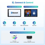 ATOTONA Android Double Din Car Stereo & Backup Camera, Wireless CarPlay&Android Auto 7-Inch Touchscreen, OBD2 Scanner, GPS Navigation, MirrorLink, WiFi/USB/Bluetooth, 2G+32G, Built-in DSP, FM/AM/TF