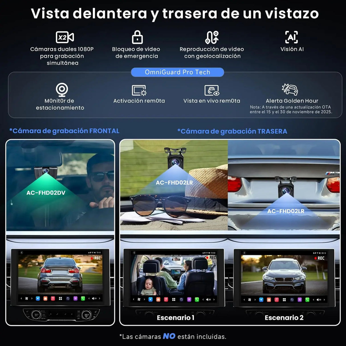 ATOTO X10G225E 12.5" 2Din Radiocasetes Coche Android QLED, 8+128 GB, CarPlay inalámbrico y Android Auto, 4G LTE, Asistente de voz AI, GPS, Micrófono dual, Bluetooth, LRV, 36B-EQ, Entrada HDMI