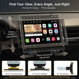 ATOTOZONE Android Autoradio 10 pollici 1 DIN & 2 DIN, Stereo Auto con Schermo Flottante, 4G LTE, Wireless CarPlay&Android Auto Senza Fili, Wi-Fi/Bluetooth/USB, DSP/SCVC/LRV, 4G+32G, S8G1104MS