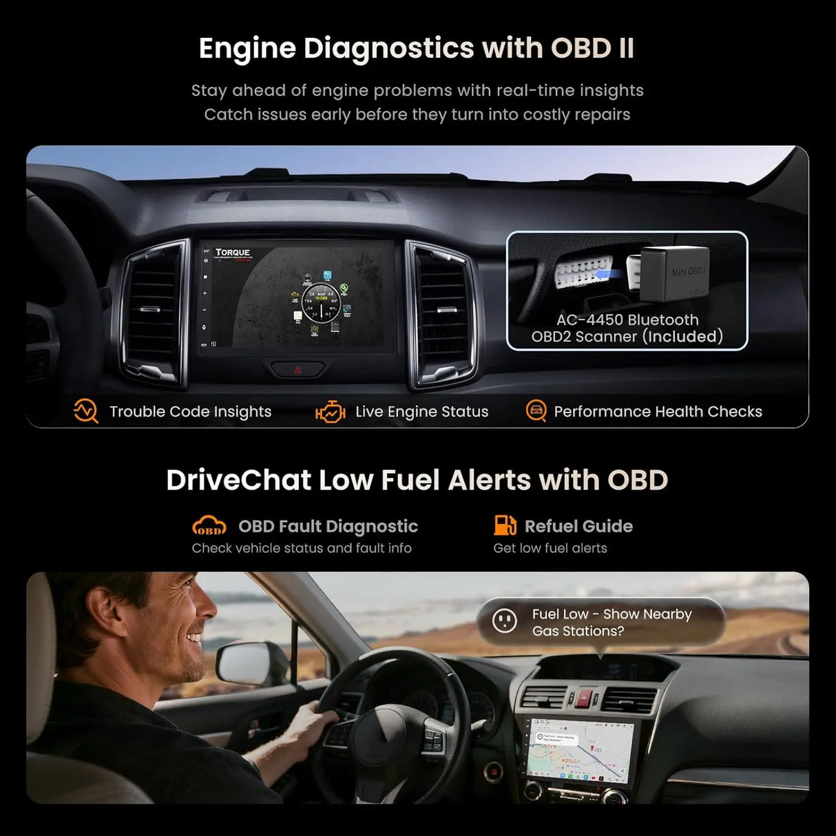 ATOTO S8G2A78UL Android Double DIN Car Stereo, 7 Inch Sat Nav Head Unit [4GB+64GB / Built-in 4G LTE Modem] Wireless CarPlay & Android Auto, Dual Bluetooth aptX HD, Gesture Control, VSV & LRV