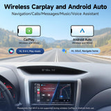 ATOTOZONE A5L 2+32G Radio 2 DIN Android, CarPlay & Android Auto Inalámbrico, 7" Radio Coche Bluetooth con Pantalla Táctil, Conexión a Internet WiFi/BT/USB, MirrorLink, 24B-EQ DSP/FM/RDS/GPS/AUX/SWC