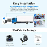 ATOTO WRC-HD10LR Wireless Backup Camera, 140° Wide Angle, AHD 720P Night Vision, Stable Signal for Cars/SUVs/Trucks
