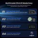 ATOTO X10G129E 12.9" QLED Single Din Car Audio with AI Android System, Floating Screen Head Unit, 8GB+128GB In-Dash Navigation, 4G LTE, Wireless CarPlay & Android Auto, Dual Phone Connection & Dual Bluetooth, 36-Band EQ