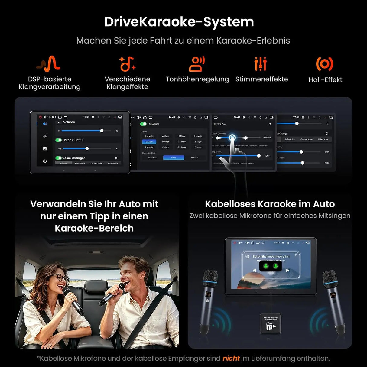 ATOTO V10G110OC 10,1 Zoll Android Autoradio 1DIN & 2DIN, 6GB+128GB, Wireless CarPlay & Android Auto, 4G LTE/WiFi, GPS Navi, Bluetooth 5.4 aptX HD, DSP 32B-EQ, 4-Kanal-DVR, Karaoke im Auto, AI-Assistent