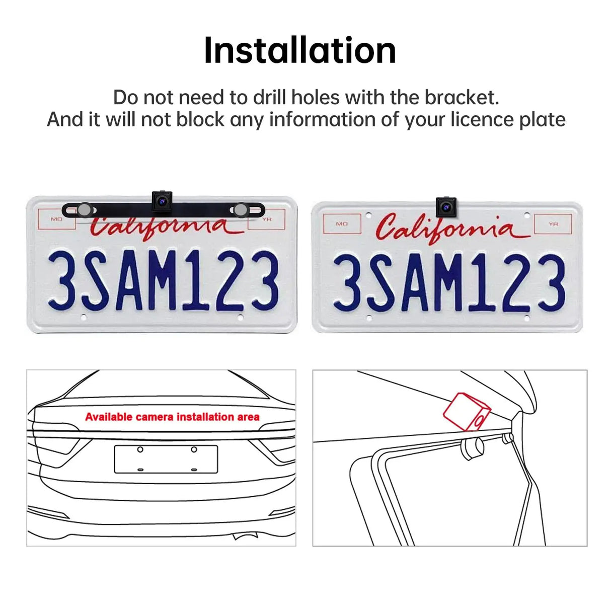 ATOTO AC-HD02LR Cámara Trasera 720P con Live Rearview, Imagen HD, Visión Nocturna, Impermeable – Compatible con Series ATOTO S8/F7/A6 KL/A6 PF (No compatible con SA102/A6Y/P8)