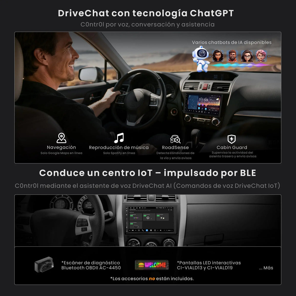 ATOTO X10DG2B7E Radio 2 DIN Android 7" QLED DAB, 8GB+128GB, CarPlay y Android Auto Inalámbricos, 4G LTE, Asistente de Voz AI, GPS, Micrófono Dual, Bluetooth, LRV, 36B-EQ, Entrada HDMI