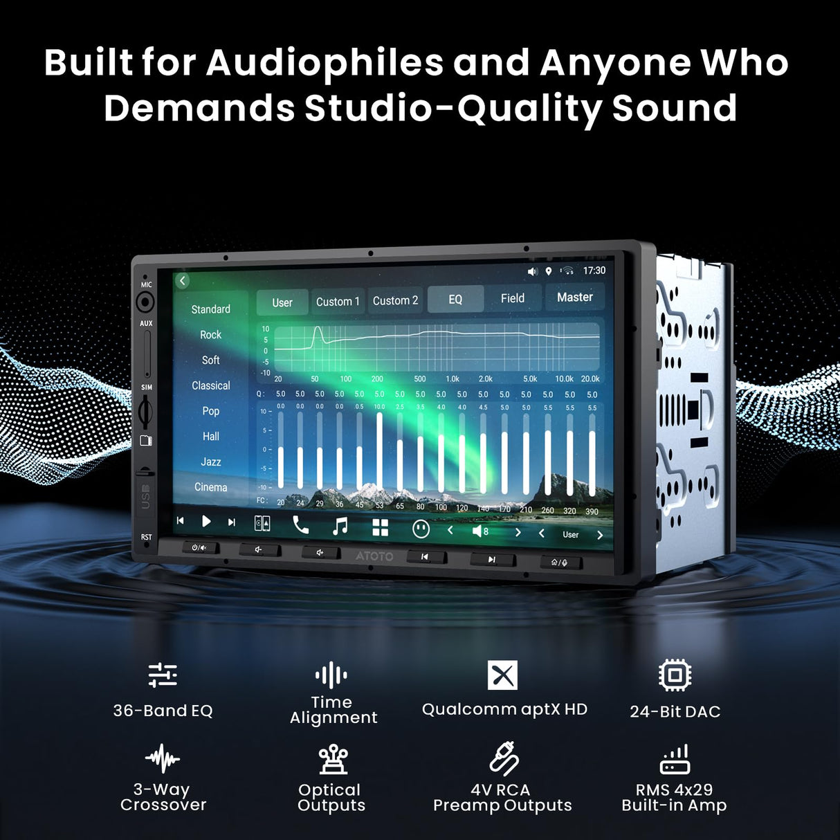 ATOTOZONE X10 7inch Android Double Din Car Stereo, 8G+128G, AI Assistant Head Unit, 4G LTE, Wireless Carplay & Android Auto,Dual Bluetooth, 7.1.2 CH Audio,HDMI IN, 36B-EQ, 2-Cam DVR Ready, X10G2A7E