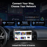 ATOTO A5LG110T 10" Android Double Din & Single Din Car Stereo, Floating QLED Touchscreen Radio with Wireless CarPlay & Android Auto, Backup Camera, HD LRV, DSP, WiFi/BT/USB