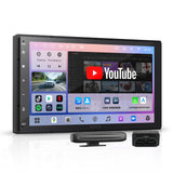 ATOTOEXCEL A7 Android 13 アンドロイドナビ 2DIN 7インチ 8コア 4GB+64GB カーナビ ディスプレイオーディオ ワイヤレスCarPlay & Android Auto QLED 搭載 4G LTE 通信対応/Wi-Fi/Bluetooth DSP 32EQ 【外付けノイズ抑制マイク付属】 OBD2対応