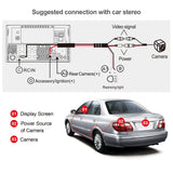 ATOTO AC-HD03LR 720P Rearview Backup Camera for S8 SD/PM/UL/UP/PR (Not for S8 MS/UN/PN), 180° Wide Angle, Night Vision, Waterproof, VSV & LRV Parking Assist