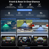 ATOTO X10G110E 10.1" Single & Double Din Radio 8-Core Android 13 with 1080P Dash Cam Front & Rear, OBD2 Scanner 5-in-1, Wireless CarPlay & Android Auto, 8+128G Floating QLED Touchscreen, ChatGPT AI