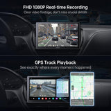 ATOTOZONE AC-FHD02DV FHD 1080P Dashcam, GPS-Track-Wiedergabe, 136° Weitwinkel, WDR, Nachtsicht, 24h Parkmodus, G-Sensor, Loop-Aufnahme, Stromausfallschutz, Max. 128 GB, nur für X10-Serie