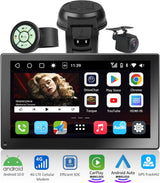 ATOTO P9 GPS per Auto con Telecamera Retromarcia 1080P, Autoradio Portatile 7" Schermo, CarPlay Wireless, Android Auto Wireless, Tracciamento GPS, 4G LTE, 4G+32G