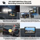 ATOTO 7 inch Portable Car Radio Wireless Carplay and Android Auto Screen, HD 1080P Rear DVR Camera, On-Dash Camera Input, Remote Control, WDR & Auto Dimmer, P807SD-RC