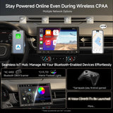 ATOTOZONE Android Autoradio 10 pollici 1 DIN & 2 DIN, Stereo Auto con Schermo Flottante, 4G LTE, Wireless CarPlay&Android Auto Senza Fili, Wi-Fi/Bluetooth/USB, DSP/SCVC/LRV, 4G+32G, S8G1104MS