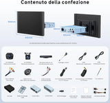 ATOTO X10G125E-R3 12,5" QLED 1 DIN & 2 DIN Android Autoradio con 2 Dashcam, Schermo Flexview, 8G+128G, CarPlay & Android Auto Wireless, Audio 7.1.2CH, 4G LTE, Wi-Fi Dual Band, EQ 36-B