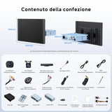 ATOTO X10G125E-R3 12.5" QLED Radio Android 1 DIN/2 DIN con 2 Cámaras de Grabación, HDMI IN, Pantalla Flexview, 8+128G, Sonido 7.1.2CH, 4G LTE, WiFi Dual, CarPlay & Android Auto inalámbricos