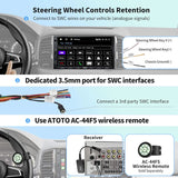 ATOTO F7G2A7WE-S01 7" Double DIN Car Stereo with Wireless Apple CarPlay & Android Auto, HD Touchscreen, Bluetooth, Voice Control, HD Backup Camera, MirrorLink, Steering Wheel Control, FM/AM