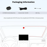 ATOTO AC-FCR02W Dash Cam 1080P Anteriore, Grandangolo 150°, Soppressione Luce Intensa, Supporto fino a 128GB – Compatibile solo con Serie ATOTO P9 Selezionate
