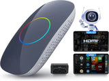 ATOTO CB4CT Android Box【AI Box ワイヤレスアダプター】CarPlay・Android Auto対応 2GB+16GB 動画配信対応（YouTube/Hulu/Spotify） 車載マルチメディアボックス デュアルWi-Fi・デュアルBluetooth AIアシスタント HDMI出力 USB対応 プラグ＆プレイ OTAアップデート OBD II搭載 モデル