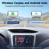 ATOTOZONE A5L 10.1inch Android Double DIN Car Stereo, Wireless CarPlay Android Auto, Digital Media Receivers, WiFi/BT Tethering, 48 Band EQ DSP, Bluetooth, MirrorLink, 2G+32G,FM/AUX