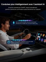 ATOTO CB6C Adaptateur CarPlay sans fil Android 13, Boîtier AI Plug & Play avec GPS, IA DriveChat, 4G LTE, 4GB+64GB, Noir