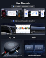 【50% OFF】ATOTOMOVE Wireless CarPlay Android 13 AI Box, Upgraded CB6C Video Streaming Plug & Play Carplay Box for iPhone & Android Auto with ChatGPT, Supports YouTube, Netfilx, TikTok, 4G LTE, 4G+64G