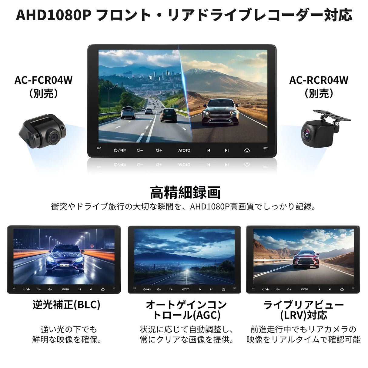 ATOTO S8G2094MS 9インチ 2Din ディスプレイオーディオ、内蔵4G LTE、8コア 4G+32G、ワイヤレスCarPlay &amp; Android Auto、デュアルBluetooth、ChatGPT AI、OBD2スキャナー、WiFi/BT/USBテザリング、GPS追跡、HDMI出力