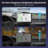 ATOTO P609L1N 9.19" Portable Car Stereo Dashboard Screen, Wireless Apple CarPlay & Android Auto, GPS Navigation, Mirror Link, Bluetooth Car Audio Receiver