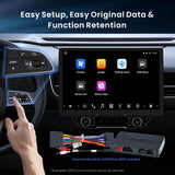 ATOTO X10G129E 12.9" Floating Screen Single Din Android Car Stereo, 8GB+128GB QLED Single Din Head Unit with Wireless CarPlay & Android Auto, 4G LTE, GPS, Dual Bluetooth, 36-Band EQ, AI Assistant