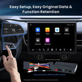 12.95" QLED AI Android Single Din & Double Din Car Stereo,AdjustableFloating Screen, 8G+128G in-Dash Navigation,4G LTE, Wireless CP&AA, Dual Bluetooth, 36B-EQ, 7.1.2 Ch Audio, HDMI Input, X10G129E