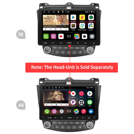 YOFUNG AC-HDAD03X-ST Installation Mounting Dash Kit -Compatible with Selected Honda Accord 2003 2004 2005 2006 2007 Models - Only Fit for ATOTO Car Stereo of IAH09D Style