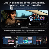 ATOTOZONE X10G2A7E Botón Android De 7 Pulgadas con Navegación Integrada, 8+128G Doble DIN Estéreo, ChatGPT AI, 4G LTE, CarPlay y Android Auto Inalámbricos, Doble Teléfono & Bluetooth